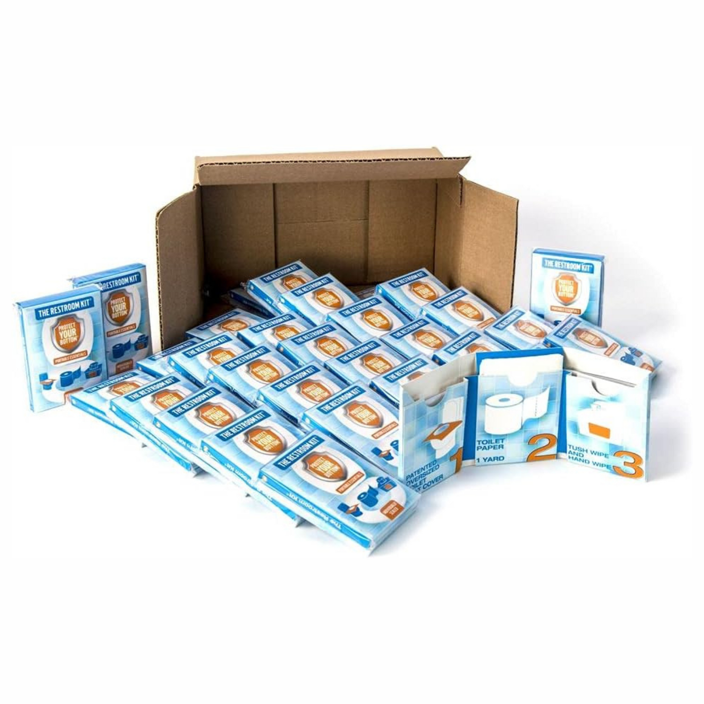 multiple packs of restroom kit