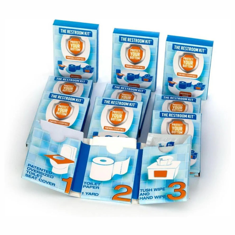 The Restroom Kit – Travel Restroom Kit for Clean & Comfortable Public Restroom Use
