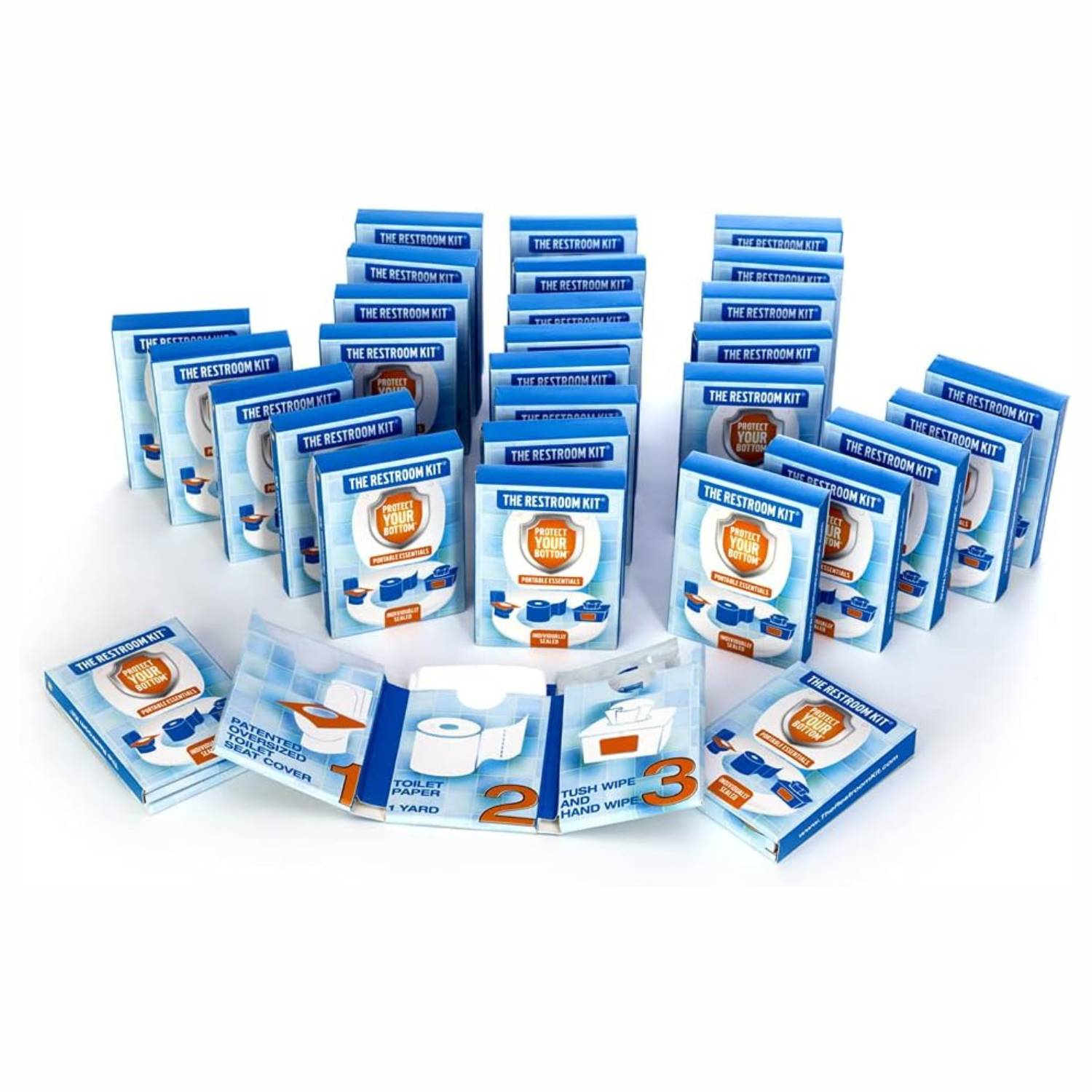 packs of restroom kit